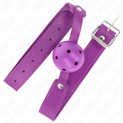 KINK MORDAZA DE BOLA 45 CM TRANSPIRABLE MORADO 65 x 25 CM