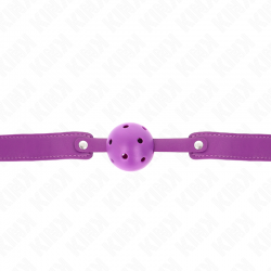 KINK MORDAZA DE BOLA 45 CM TRANSPIRABLE MORADO 65 x 25 CM