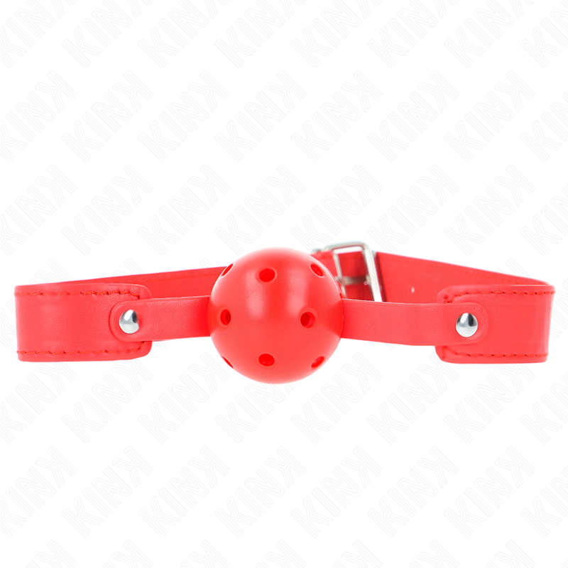 KINK MORDAZA DE BOLA 45 CM TRANSPIRABLE ROJO 65 x 25 CM