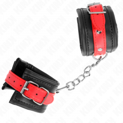 KINK MUaEQUERAS NEGRO CON CORREA ROJO AJUSTABLE 17 28 CM X 6 CM