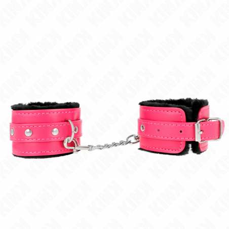 KINK MUaEQUERAS FORRADAS PREMIUM NEGRO CON CORREA FUCSIA AJUSTABLE 17 29 CM X 6 CM