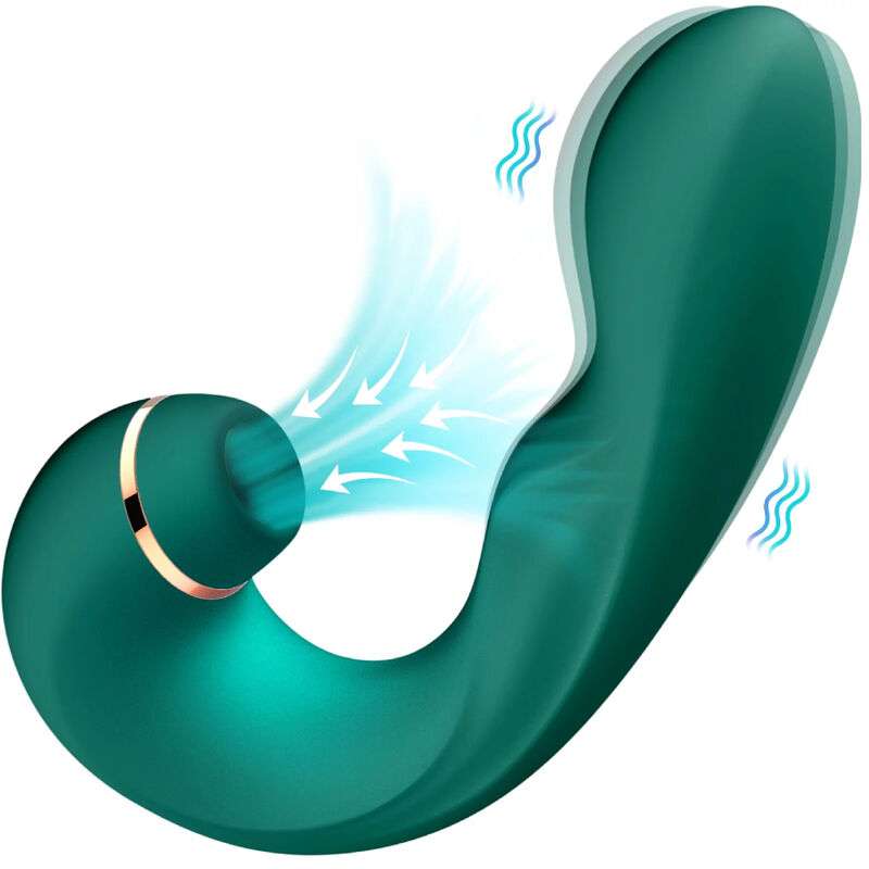 ARMONY VIBRADOR SUCCIONADOR FLEXIBLE VERDE