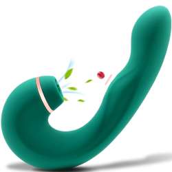 ARMONY VIBRADOR SUCCIONADOR FLEXIBLE VERDE