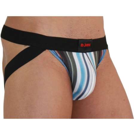 BURN 009 JOCK MULTICOLOR NEGRO XL