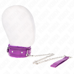 KINK COLLAR CON CORREA 65 CM CON RESTRICCIONES MORADO AJUSTABLE 36 42 CM X 55 CM