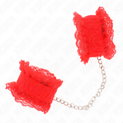 KINK MUaEQUERAS ELaSTICAS DE ENCAJE ROJO