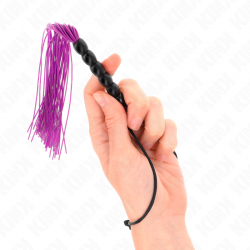 KINK MINI LaTIGO DE SILICONA CON AGARRE 6 BOLAS MORADO 26 CM