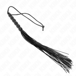 KINK MINI LaTIGO DE SILICONA CON AGARRE 6 BOLAS NEGRO 26 CM