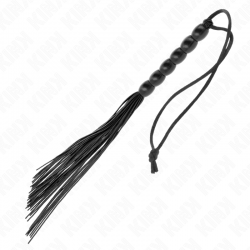 KINK MINI LaTIGO DE SILICONA CON AGARRE 6 BOLAS NEGRO 26 CM