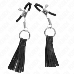 KINK PINZAS PARA PEZONES CON BORLAS DE POLIPIEL 6 CM