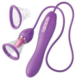 FANTASY FOR HER ULTIMATE PLEASURE MAX MANGUERA DE SUCCIaN CON LENGUA ESTIMULADORA MORADO