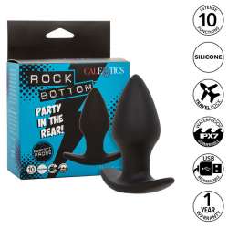 CALEXOTICS ROCK BOTTOM PERFECT PLUG ANAL 10 VIBRACIONES SILICONA NEGRO