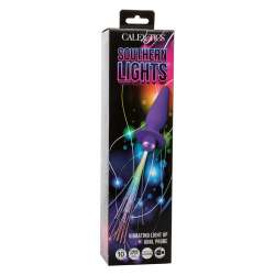 CALEXOTICS SOUTHERN LIGHTS LIGHT UP PLUG ANAL CON LUCES 10 VIBRACIONES SILICONA VIOLETA