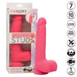 CALEXOTICS STUDS VIBRADOR REALaSTICO 10 VIBRACIONES Y ROSA