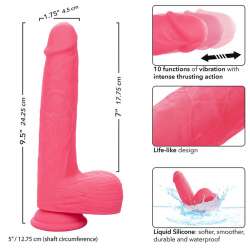 CALEXOTICS STUDS VIBRADOR REALaSTICO 10 VIBRACIONES Y ROSA