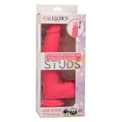 CALEXOTICS STUDS VIBRADOR REALaSTICO 10 VIBRACIONES Y ROSA