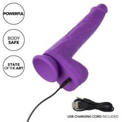 CALEXOTICS STUDS VIBRADOR RECARGABLE Y GIRATORIO 10 VIBRACIONES VIOLETA