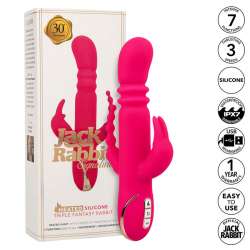 CALEXOTICS JACK FANTASY TRIPLE VIBRADOR CALENTABLE RABBIT ROSA