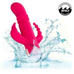 CALEXOTICS JACK FANTASY TRIPLE VIBRADOR CALENTABLE RABBIT ROSA