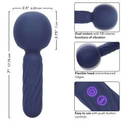 CALEXOTICS CHARISMA SEDUCTION MASAJEADOR 12 FUNCIONES 1775 CM X 625 CM MORADO