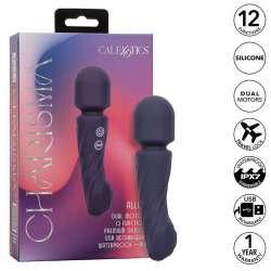 CALEXOTICS CHARISMA ALLURE MASAJEADOR DOBLE MOTOR 12 FUNCIONES 1725 CM X 45 CM MORADO