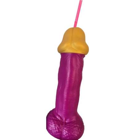 DIABLO PICANTE VASO PENE PLaSTICO FUCSIA