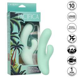 CALEXOTICS PACIFICA FIJI VIBRADOR Y ESTIMULADOR PUNTO G 10 VIBRACIONES AQUA