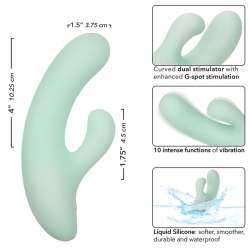 CALEXOTICS PACIFICA FIJI VIBRADOR Y ESTIMULADOR PUNTO G 10 VIBRACIONES AQUA