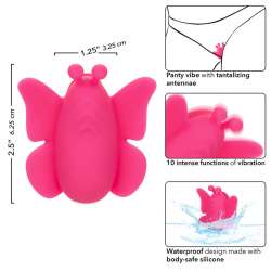 CALEXOTICS NEON VIBES THE FLUTTER VIBE ESTIMULADOR 10 VIBRACIONES ROSA