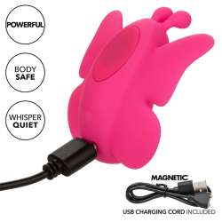 CALEXOTICS NEON VIBES THE FLUTTER VIBE ESTIMULADOR 10 VIBRACIONES ROSA