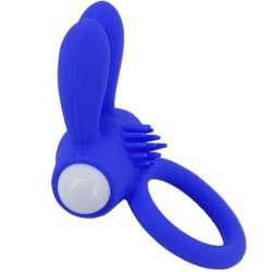 ARMONY MR BUNNY ANILLO VIBRADOR SILICONA AZUL