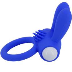 ARMONY MR BUNNY ANILLO VIBRADOR SILICONA AZUL