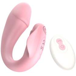 ARMONY FRESHFUN CICI VIBRADOR STRAP ON CONTROL REMOTO Y APP 10 VIBRACIONES ROSA