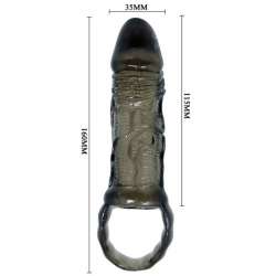 BAILE FUNDA EXTENSORA PENE CON STRAP PARA TESTICULOS 115 CM