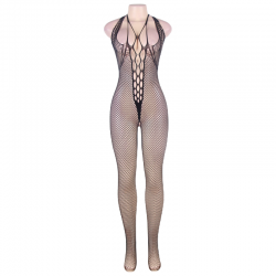 QUEEN LINGERING BODYSTOCKING CUELLO HALTER Y ESPALDA ABIERTA S L