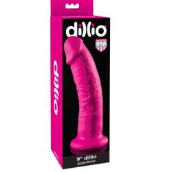 DILLIO DILDO CON VENTOSA ROSA 229 CM