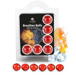 SECRETPLAY SET 6 BRAZILIAN BALLS EFECTO FRIO Y CALOR