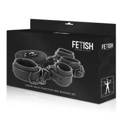 FETISH SUBMISSIVE SET DE ESPOSAS Y ATADURAS CON FORRO DE NOPRENO