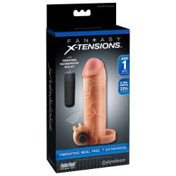 EXTENSION PARA EL PENE CON VIBRADOR REAL FEEL 1