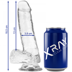 XRAY ARNeS DILDO REALISTA TRANSPARENTE 185CM X 38CM