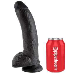 KING COCK 9 PENE REALISTICO NEGRO 229CM