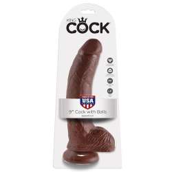 KING COCK 9 PENE REALISTICO MARRON 229CM