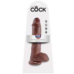 KING COCK 10 PENE REALISTICO MARRON 265 CM