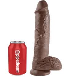 KING COCK 10 PENE REALISTICO MARRON 265 CM