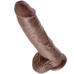 KING COCK 10 PENE REALISTICO MARRON 265 CM