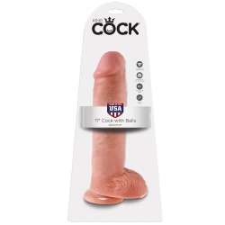 KING COCK 11 PENE REALISTICO NATURAL 28 CM