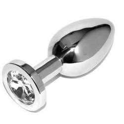 METALHARD ANAL PLUG DIAMOND TRANSPARENTE SMALL 571CM